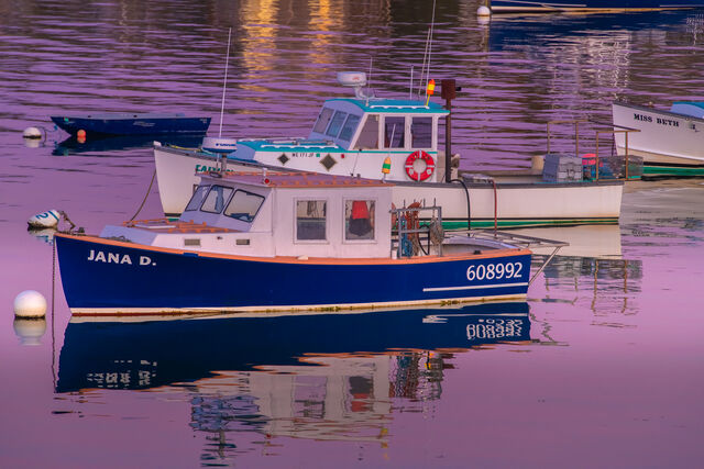 Lobster Boats at Twilight