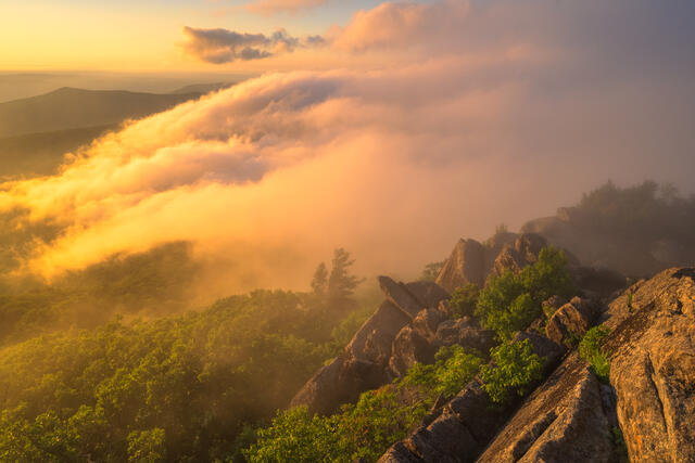 Marys Rock Summit Sunset