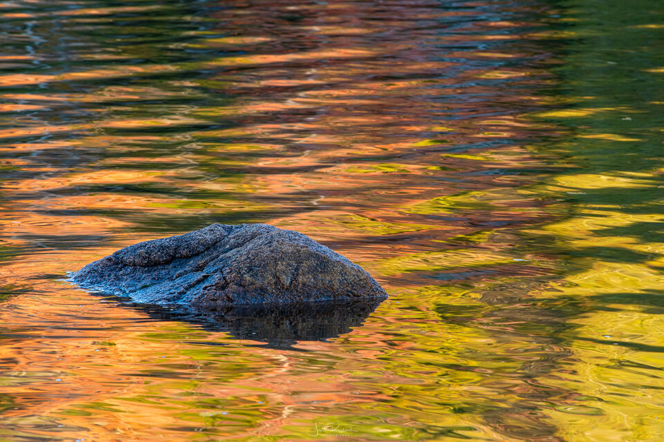 Jordan Pond Autumn Reflections